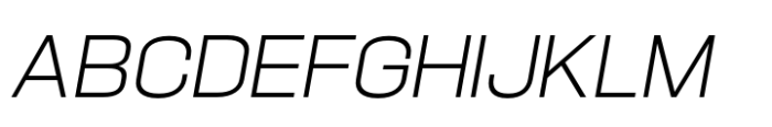 Hype 1600 Light Italic Font UPPERCASE