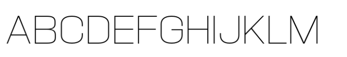 Hype 1600 Thin Font UPPERCASE