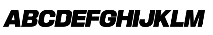Hype 1600 Ultra Italic Font UPPERCASE