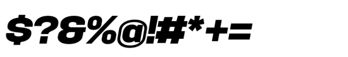 Hype 1700 Black Italic Font OTHER CHARS