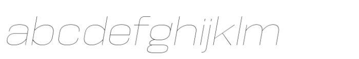 Hype 1700 Hairline Italic FONT