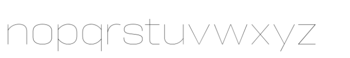 Hype 1700 Hairline Font LOWERCASE