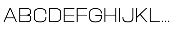 Hype 1700 XLight Font UPPERCASE