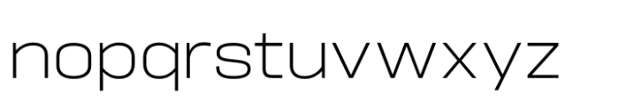 Hype 1700 XLight Font LOWERCASE