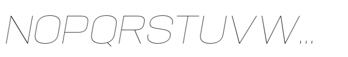Hype 1700 XThin Italic Font UPPERCASE