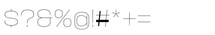 Hype 1700 XThin Font OTHER CHARS