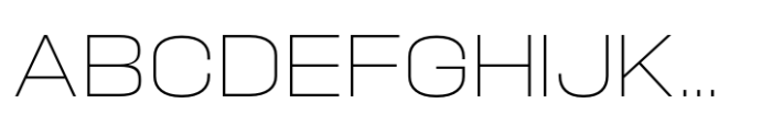 Hype 1800 Thin Font UPPERCASE