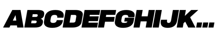 Hype 1800 Ultra Italic Font UPPERCASE