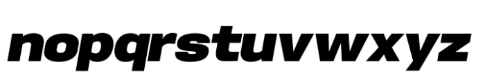 Hype 1800 Ultra Italic Font LOWERCASE