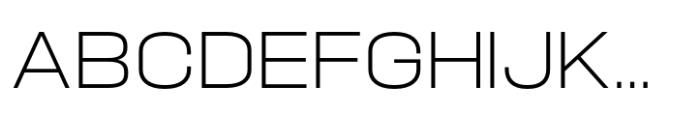 Hype 1800 XLight Font UPPERCASE