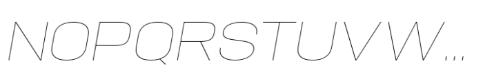 Hype 1800 XThin Italic Font UPPERCASE