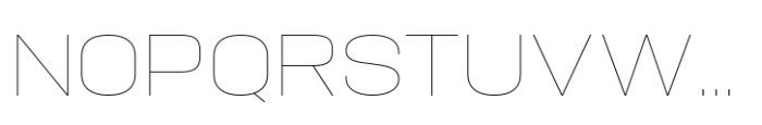 Hype 1800 XThin Font UPPERCASE