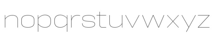Hype 1800 XThin Font LOWERCASE