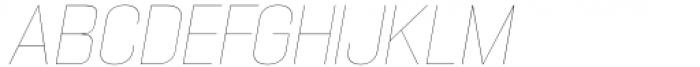 Hype Vol 1 1300 Hairline Italic Font UPPERCASE