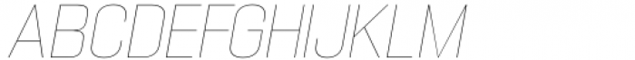 Hype Vol 1 1300 XThin Italic Font UPPERCASE