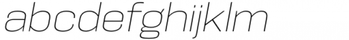 Hype Vol 1 1600 Thin Italic Font LOWERCASE