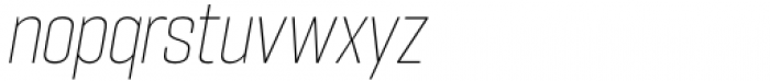 Hype vol 2 1100 Thin Italic Font LOWERCASE
