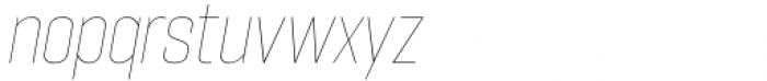 Hype vol 2 1100 XThin Italic Font LOWERCASE