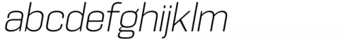 Hype vol 2 1400 XLight Italic Font LOWERCASE