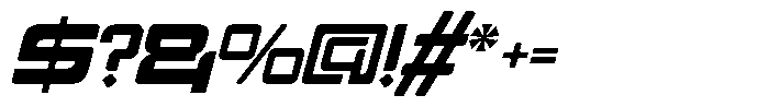 Hyper Sport Italic Font OTHER CHARS