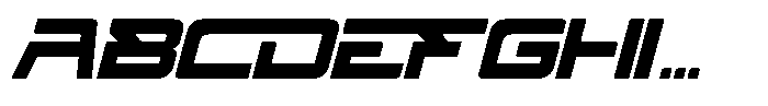 Hyper Sport Italic Font UPPERCASE