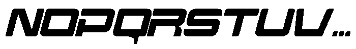 Hyper Sport Italic Font LOWERCASE