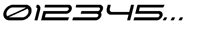 Hyper Vortex Italic Font OTHER CHARS