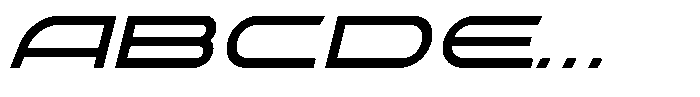 Hyper Vortex Italic Font UPPERCASE