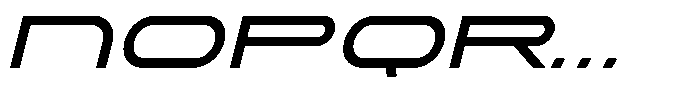 Hyper Vortex Italic Font UPPERCASE