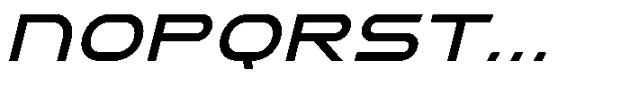 Hyper Vortex Italic Font LOWERCASE