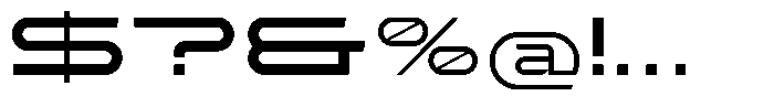 Hyper Vortex Regular Font OTHER CHARS