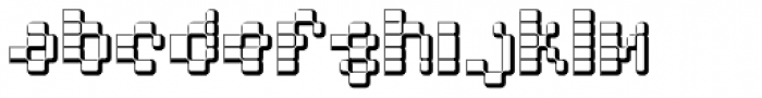 Hypercell DNA Font LOWERCASE