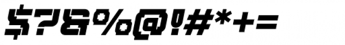 Hyperizo Bold Oblique Font OTHER CHARS