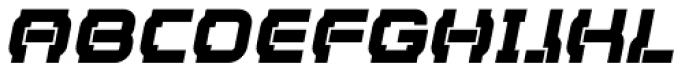 Hyperizo Bold Oblique Font UPPERCASE