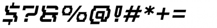 Hyperizo Regular Oblique Font OTHER CHARS