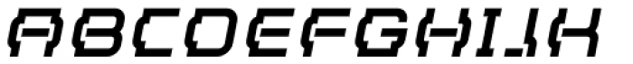 Hyperizo Regular Oblique Font UPPERCASE