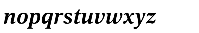Hyperon Bold Italic Font LOWERCASE