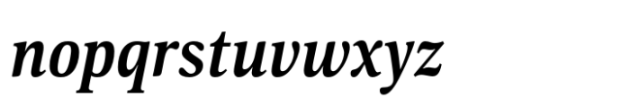 Hyperon Condensed Bold Italic Font LOWERCASE