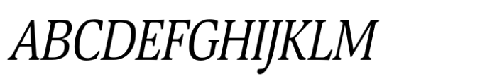 Hyperon Condensed Italic Font UPPERCASE