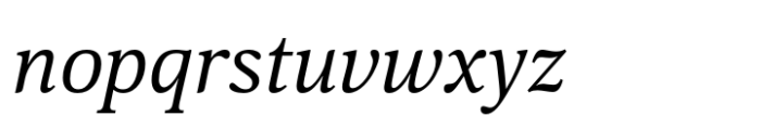 Hyperon Italic Font LOWERCASE
