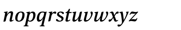 Hyperon Medium Italic Font LOWERCASE