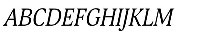 Hyperon Narrow Italic Font UPPERCASE
