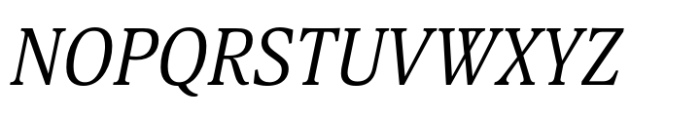 Hyperon Narrow Italic Font UPPERCASE