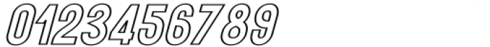 Hyperpolar Outline Italic Font OTHER CHARS