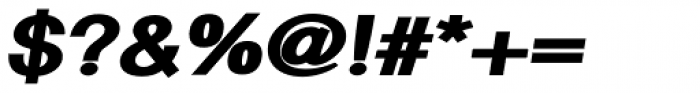 Hypersans Black Italic Font OTHER CHARS
