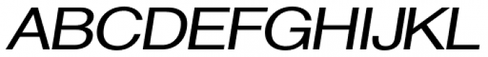 Hypersans Demibold Italic Font UPPERCASE