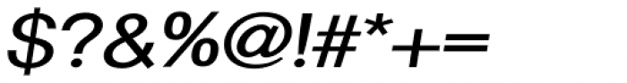 Hypersans Semibold Italic Font OTHER CHARS