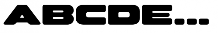 Hyperspace Race Capsule XWide Heavy Font UPPERCASE