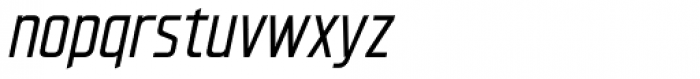Hyperspace Race Condensed Italic Font LOWERCASE