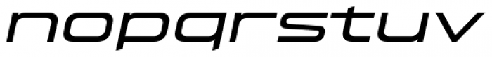 Hyperspace Race Extended Italic Font LOWERCASE